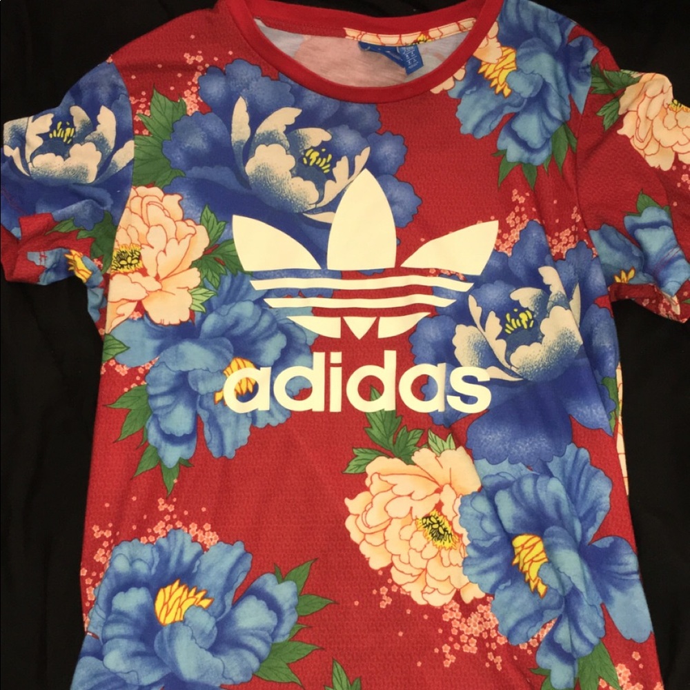 Floral Adidas Shirt